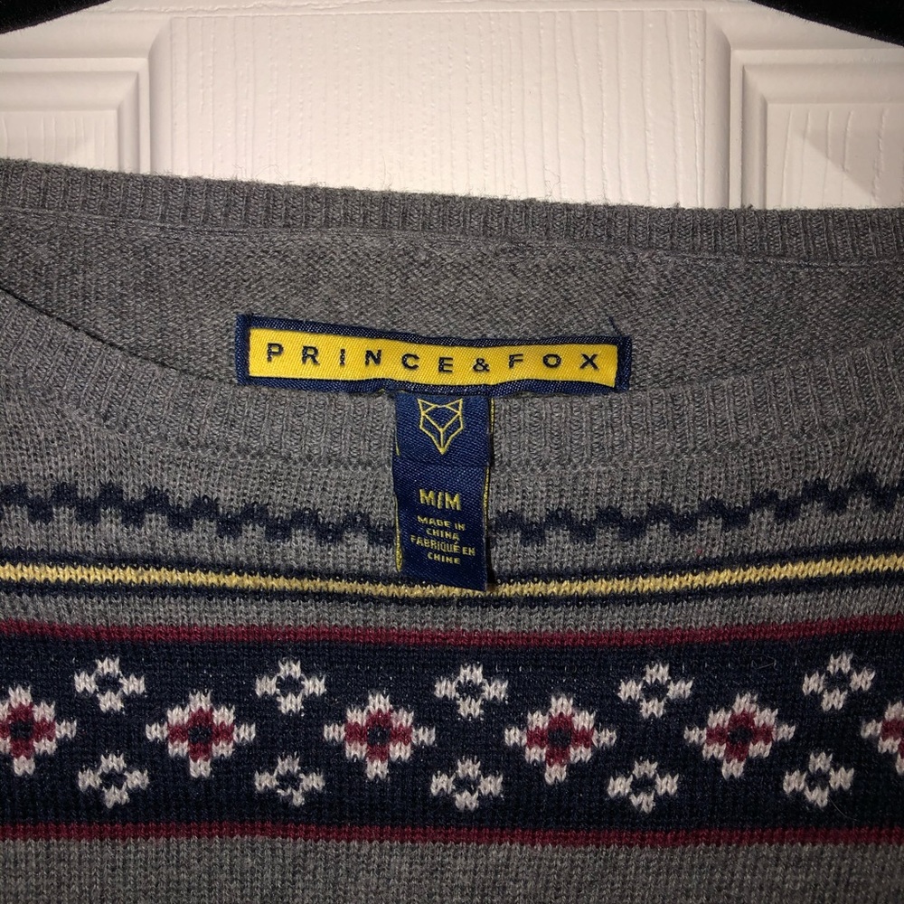 Grey Patterned Sweater - Picture 2 of 2